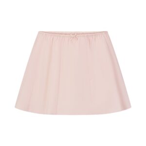 poplin apparel mini skirt