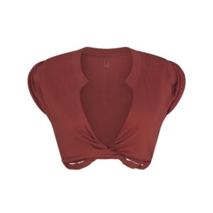 swim cover ups cotton plunge twist top