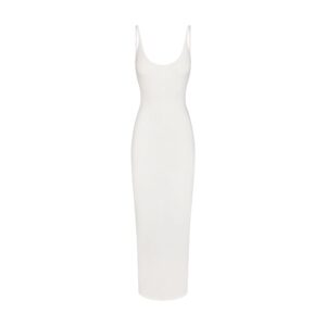smooth layers scoop neck long dress