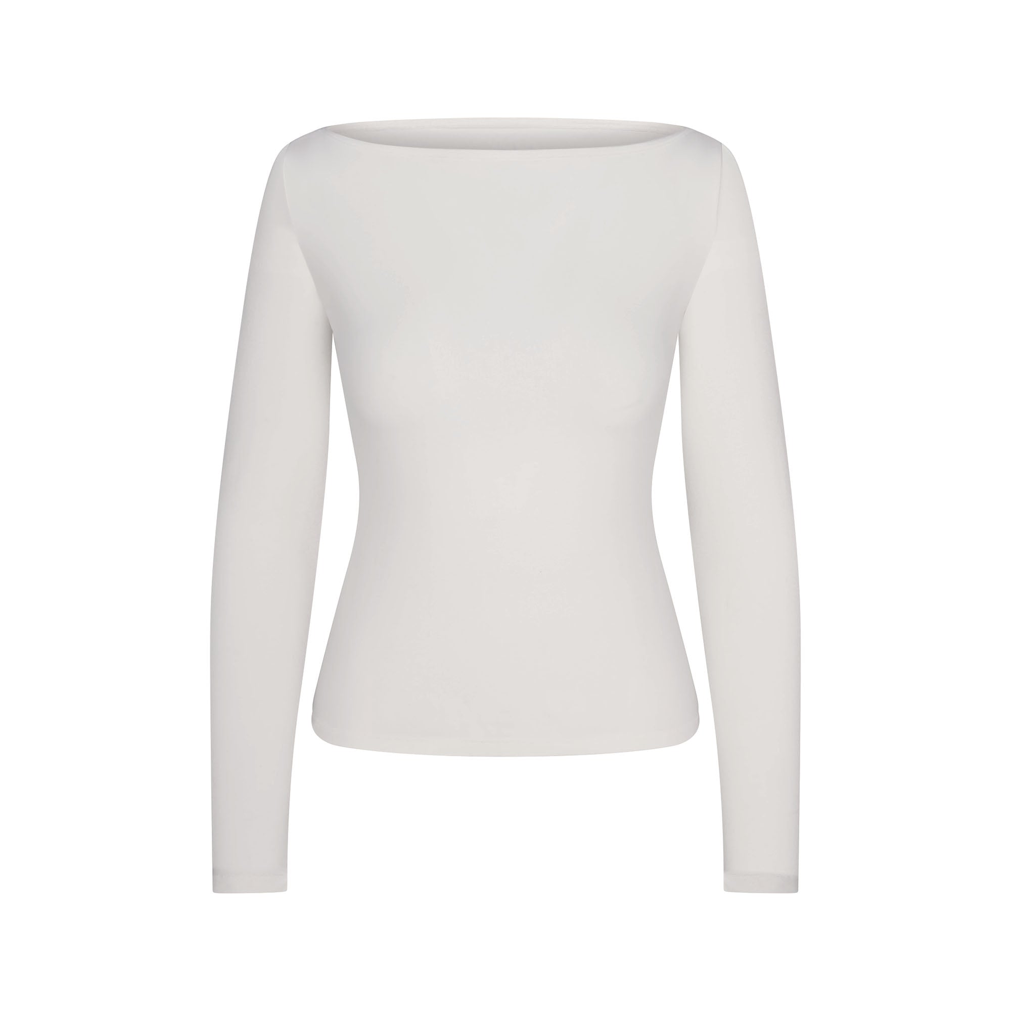cotton jersey long sleeve boatneck top cotton jersey long sleeve boatneck top