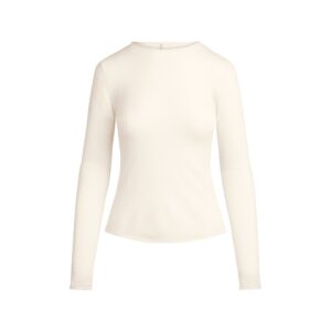 featherweight cashmere long sleeve top
