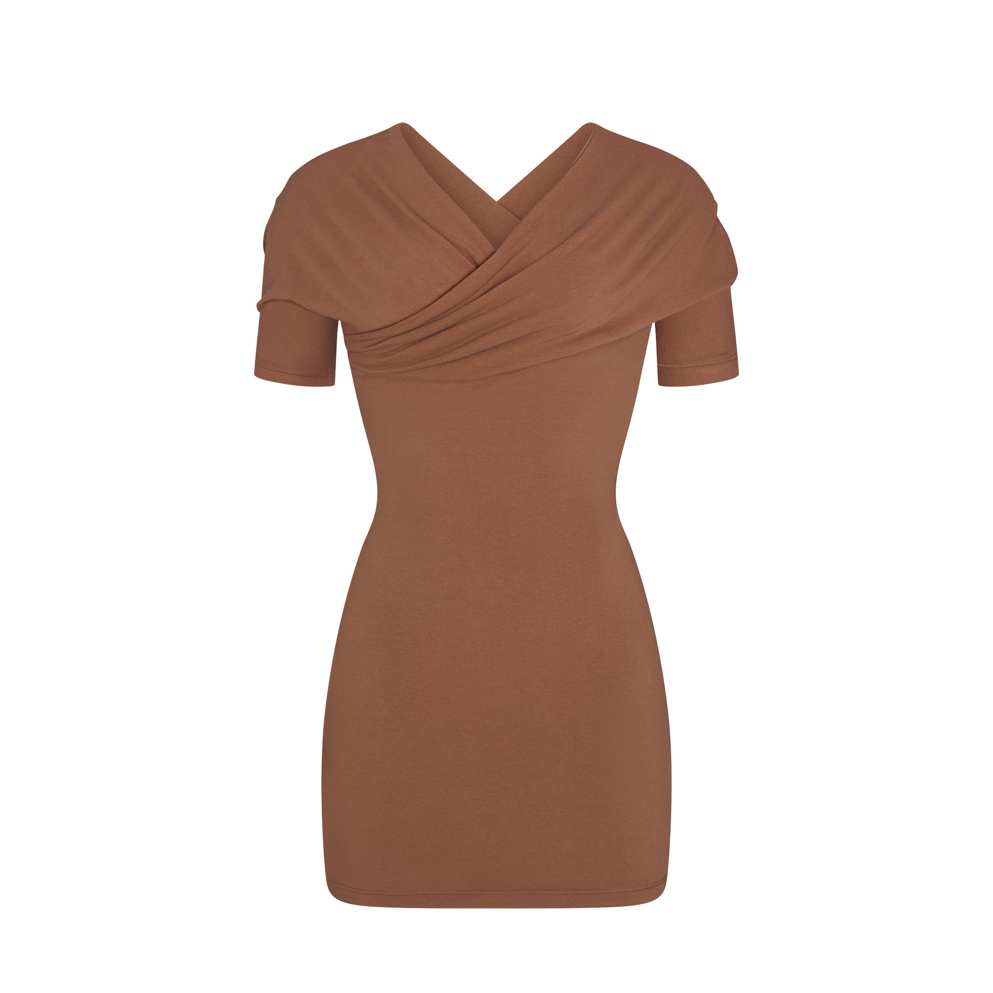 cotton jersey wrap mini dress cotton jersey wrap mini dress