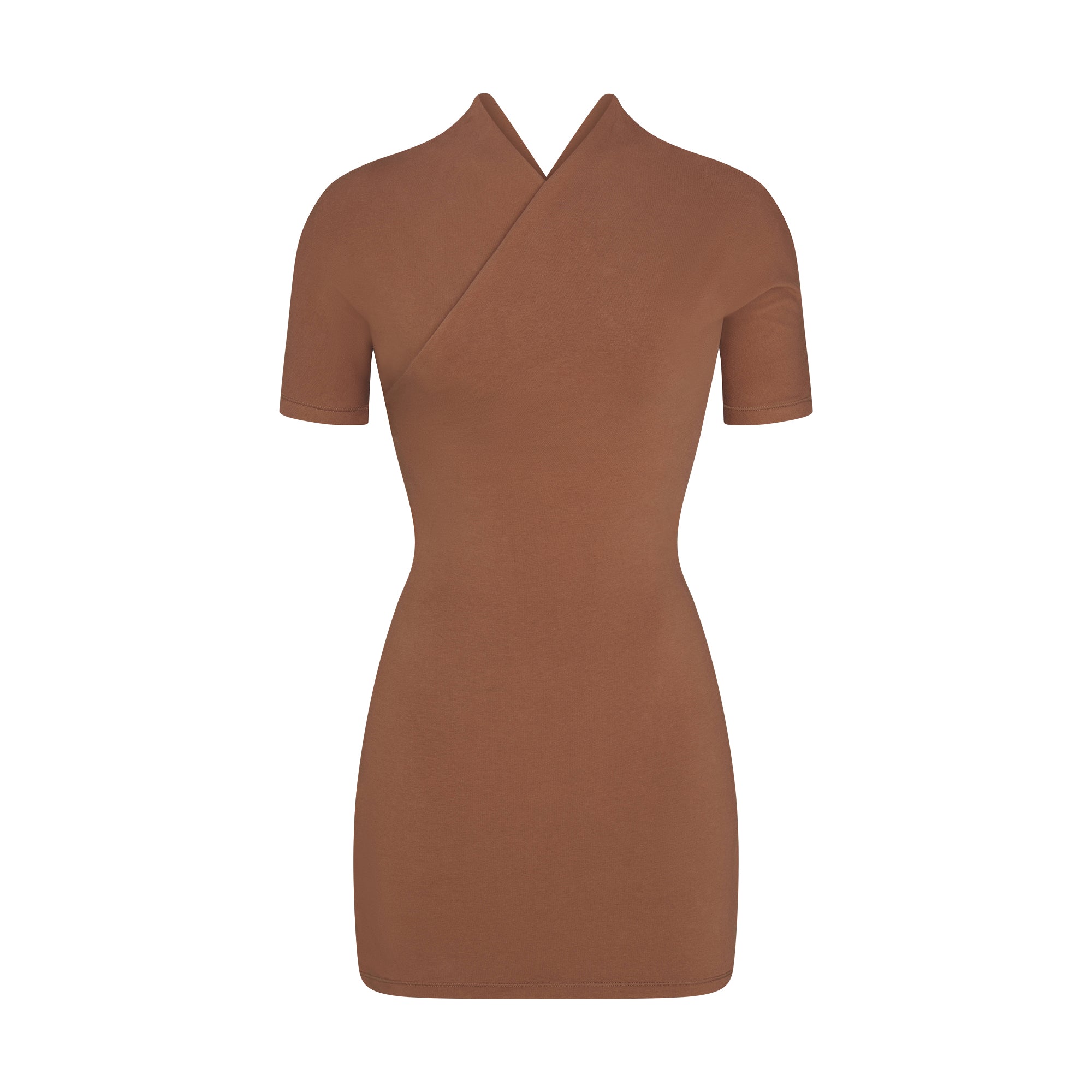 cotton jersey wrap mini dress cotton jersey wrap mini dress
