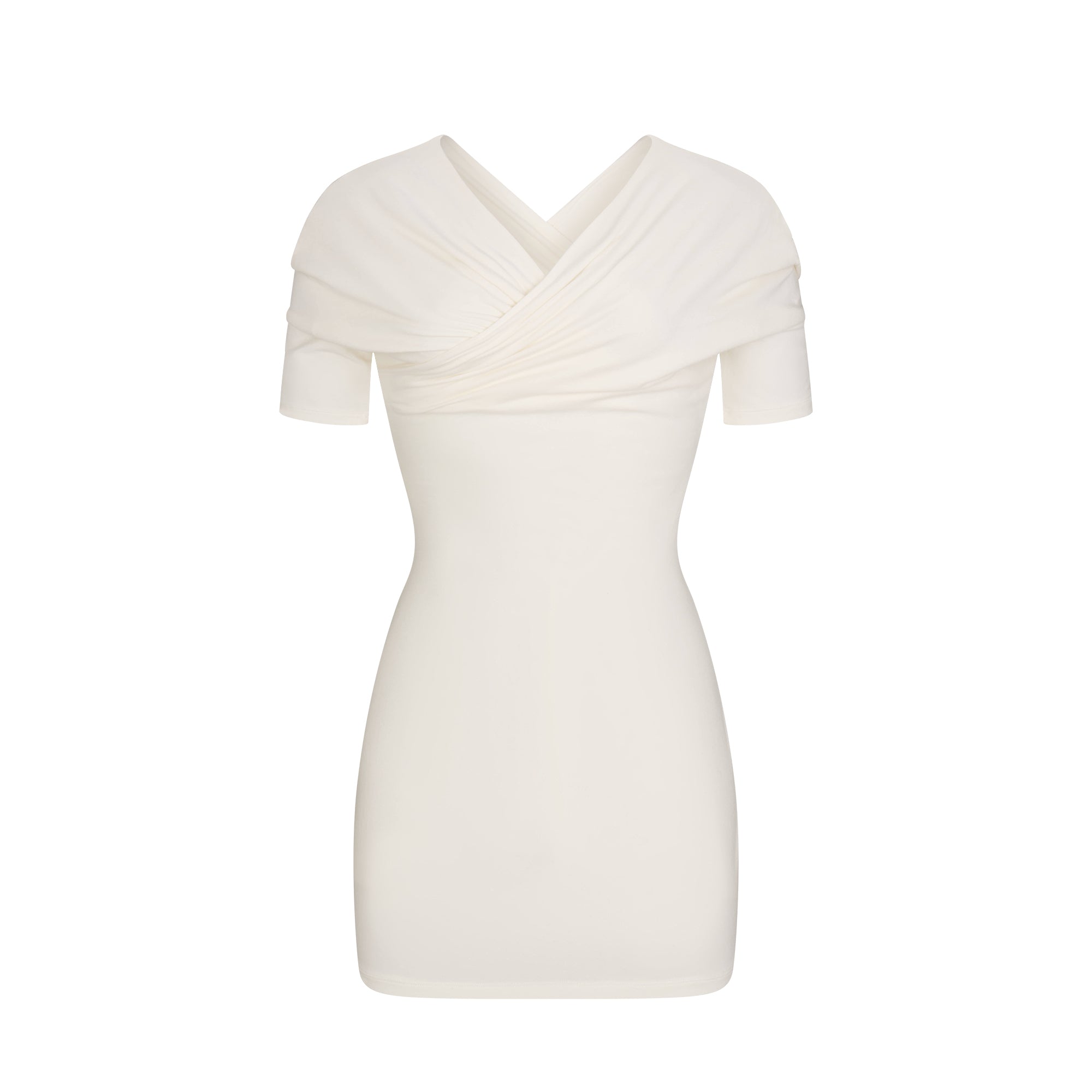 cotton jersey wrap mini dress cotton jersey wrap mini dress