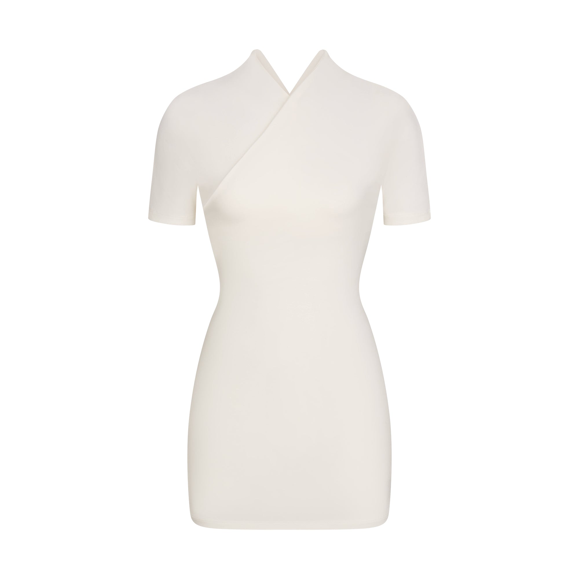 cotton jersey wrap mini dress cotton jersey wrap mini dress