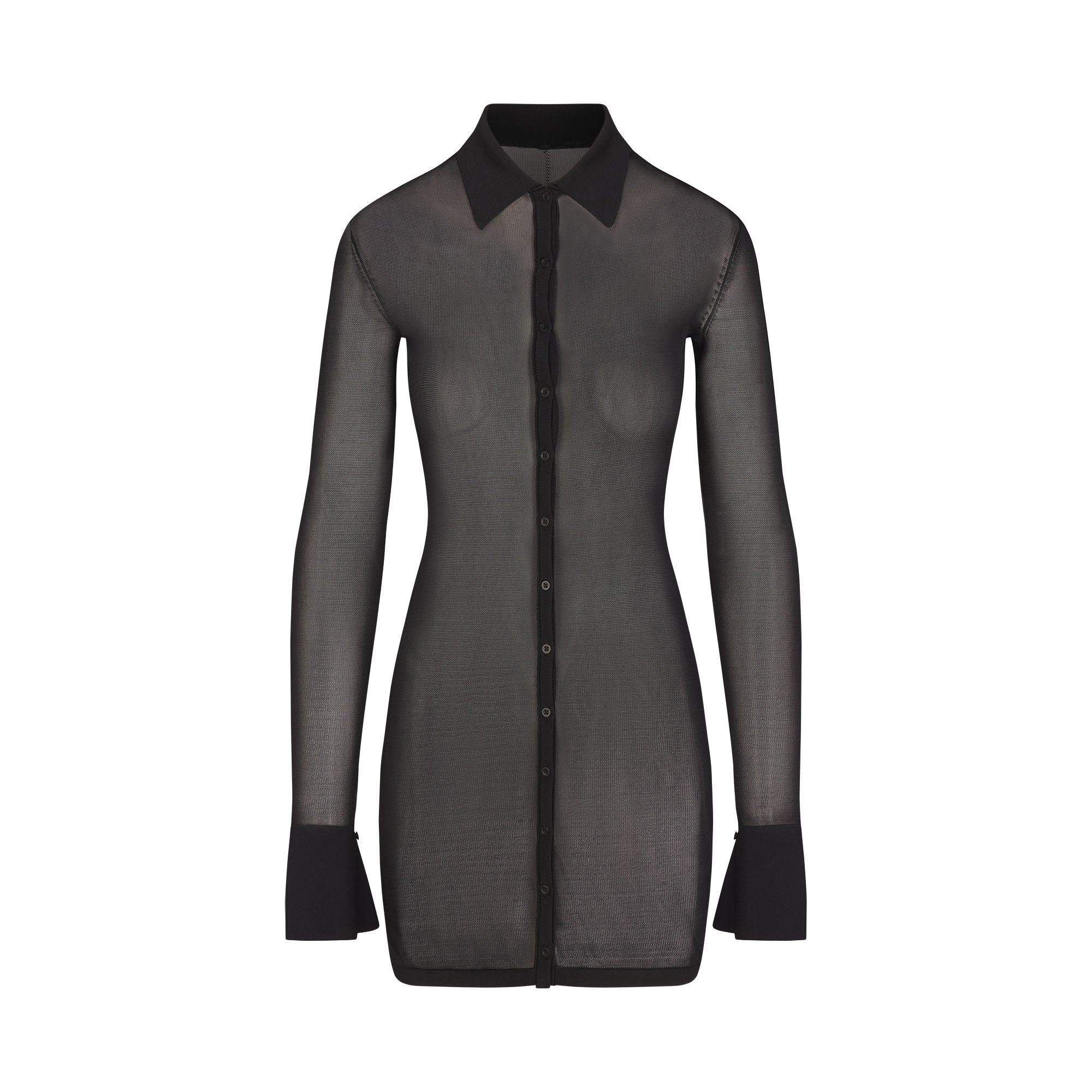 slinky knit button down mini dress slinky knit button down mini dress