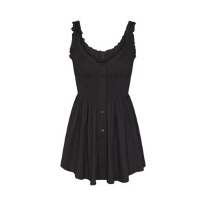 poplin apparel mini smocked dress