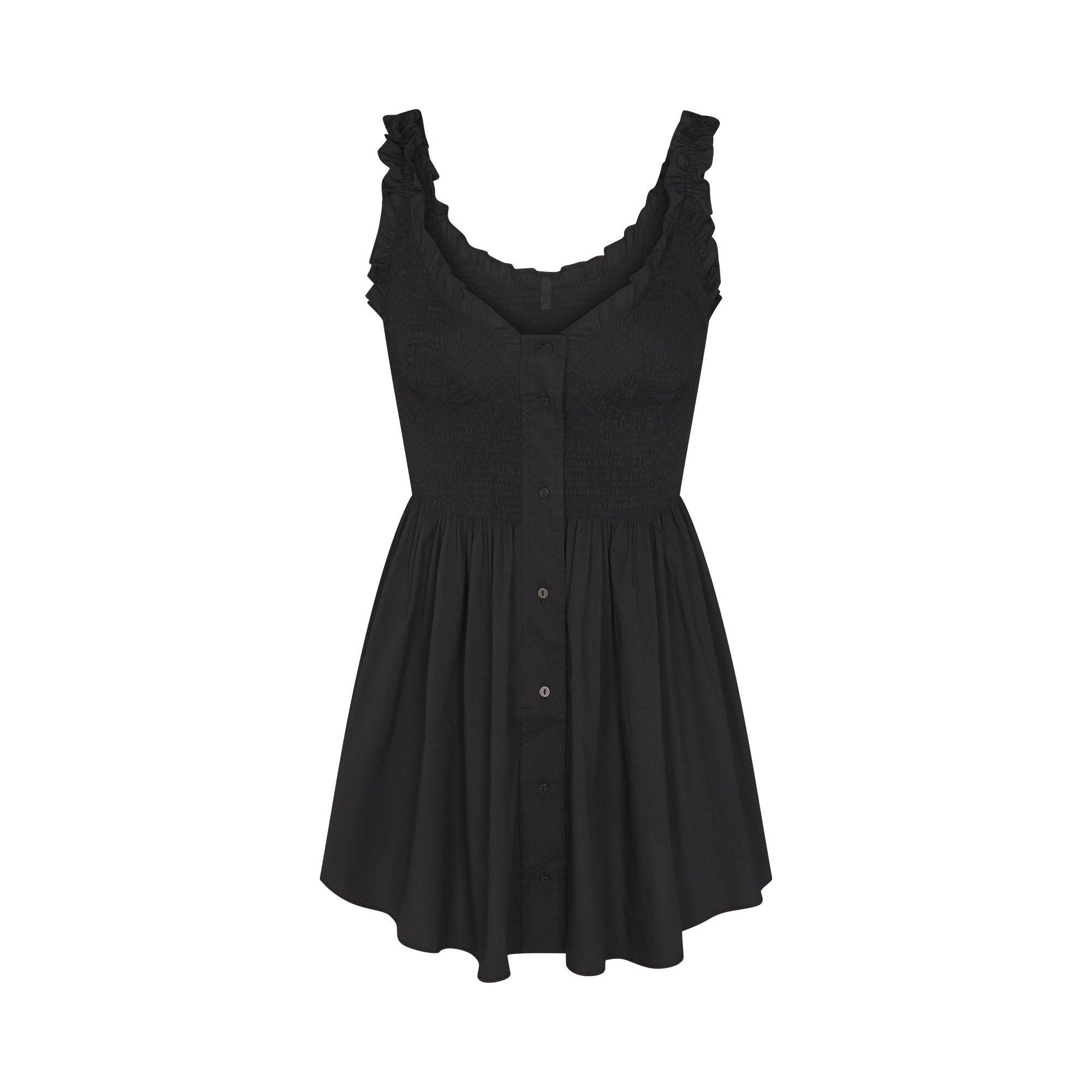 poplin apparel mini smocked dress poplin apparel mini smocked dress