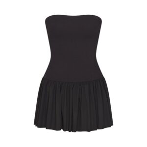 poplin apparel mini tube dress