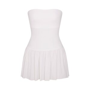 poplin apparel mini tube dress