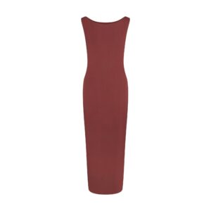 smooth layers cut out long dress