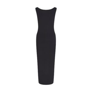 smooth layers cut out long dress