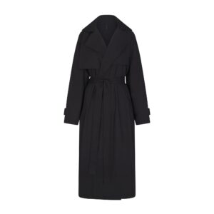 Home woven cotton oversized trench coat