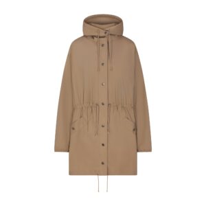 Home woven cotton oversized anorak