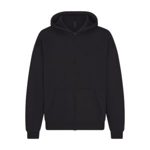 Home fleece lounge mens relaxed zip up hoodie