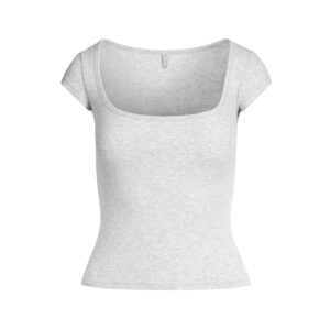 cotton jersey scoop neck t shirt