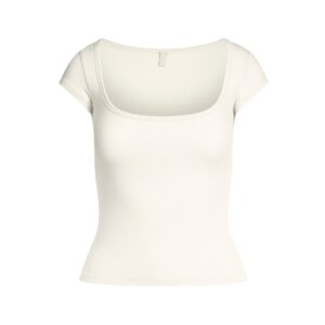 cotton jersey scoop neck t shirt