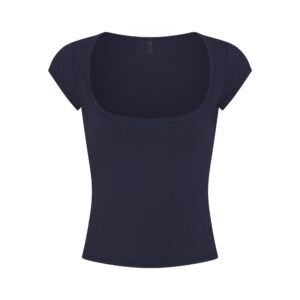 cotton jersey scoop neck t shirt