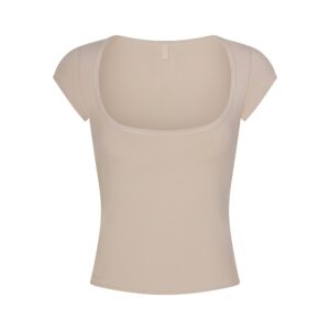 cotton jersey scoop neck t shirt
