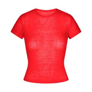 sheer rib t shirt