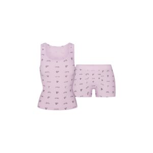 cotton rib tank and short set