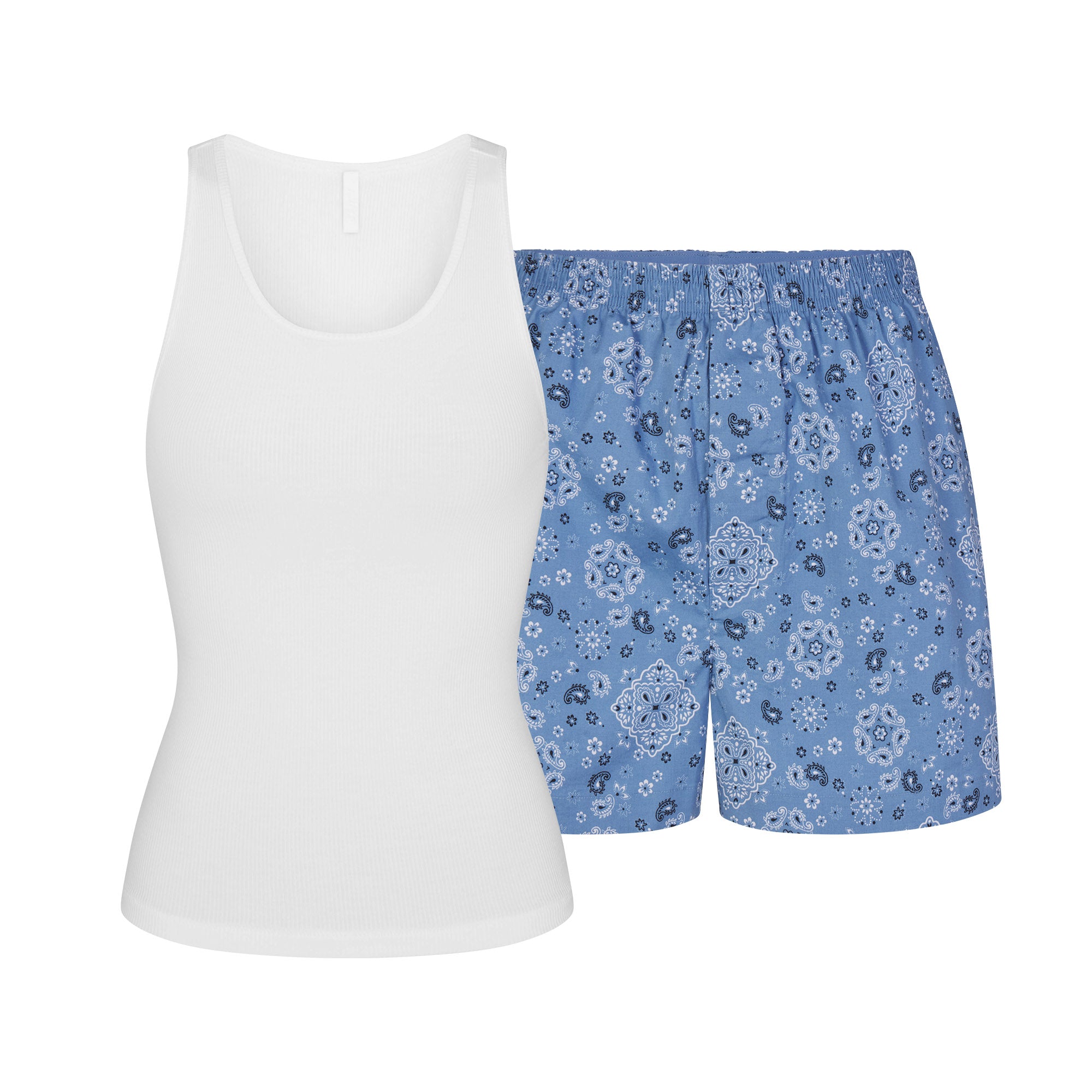 cotton poplin boxer sleep set cotton poplin boxer sleep set