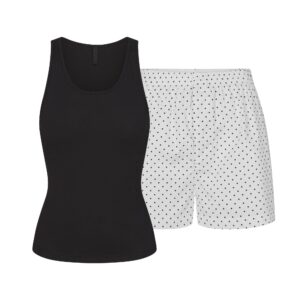 cotton poplin boxer sleep set
