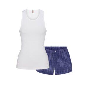 cotton poplin boxer sleep set