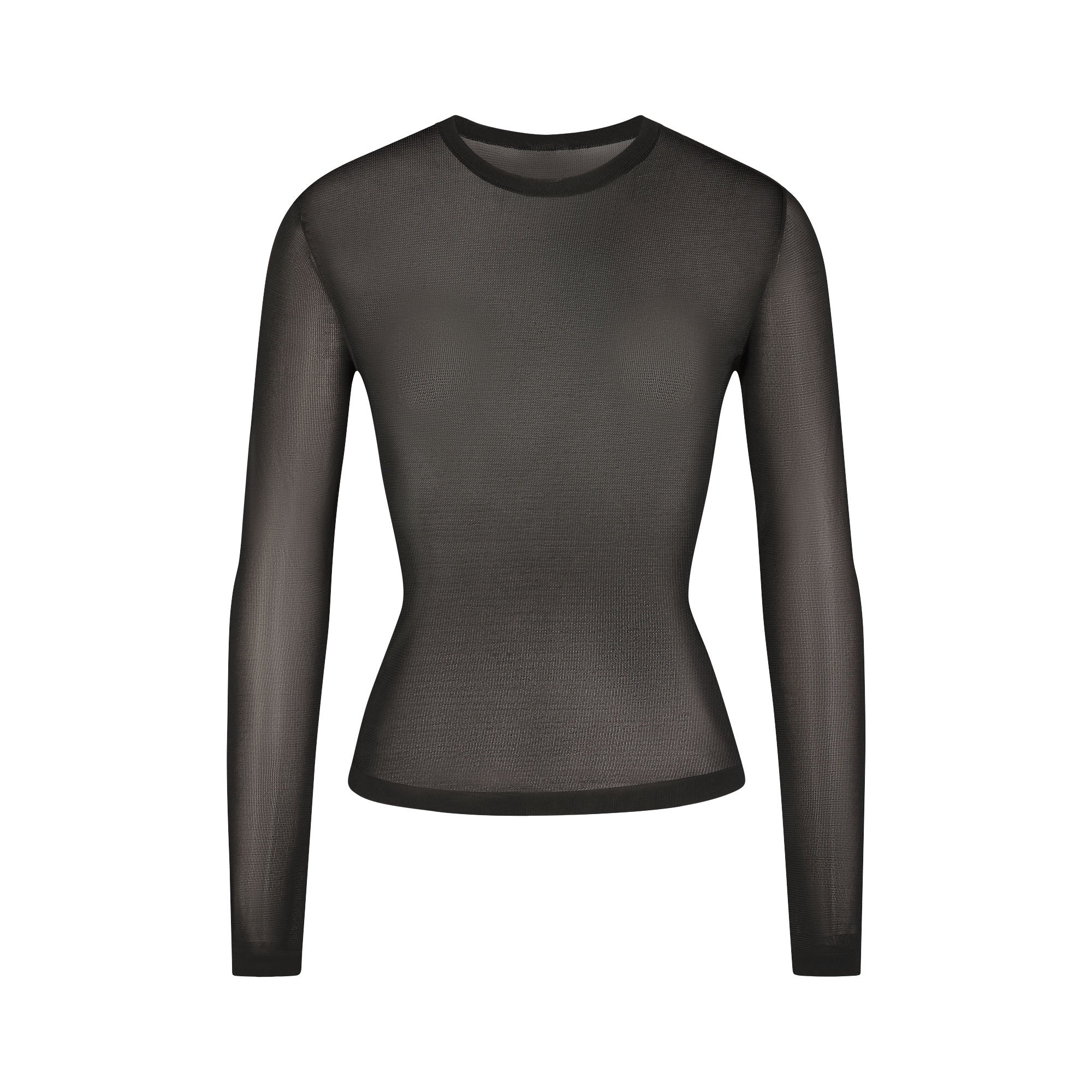 slinky knit crew neck long sleeve top slinky knit crew neck long sleeve top