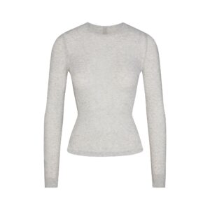 Витрина sheer rib long sleeve top