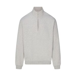Home fleece lounge mens relaxed quarter zip