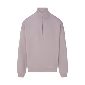 Home fleece lounge mens relaxed quarter zip