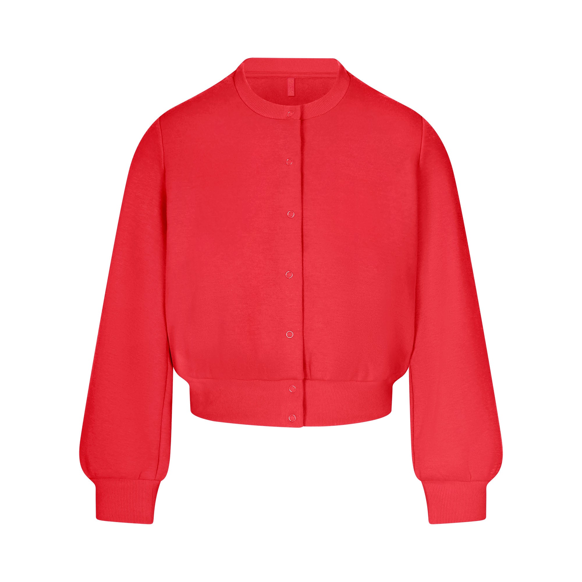 cotton fleece shrunken cardigan cotton fleece shrunken cardigan