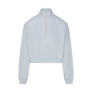 drapey french terry half zip