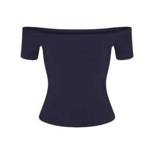 Home cotton jersey off the shoulder top