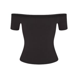 cotton jersey off the shoulder top