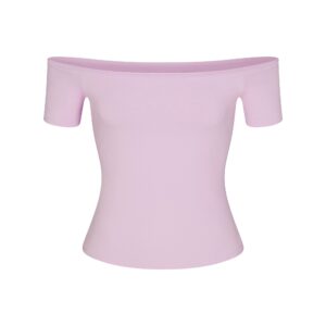 cotton jersey off the shoulder top