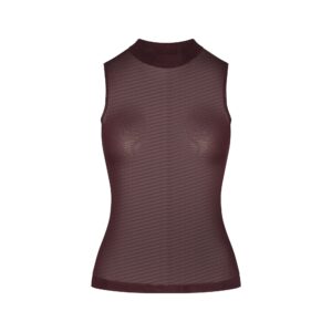 slinky knit mock neck tank