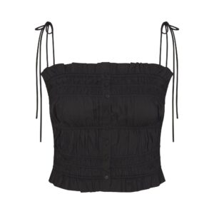 Home poplin apparel ruffle cami