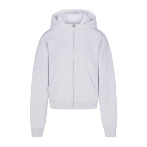 cotton fleece classic zip up hoodie