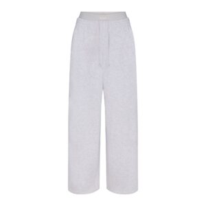 cotton fleece oversized double waistband pant