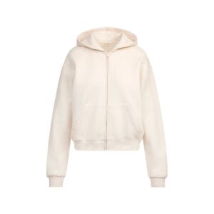 cotton fleece classic zip up hoodie