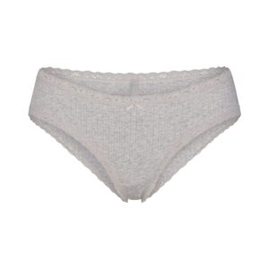 lightweight cotton pointelle lace brief