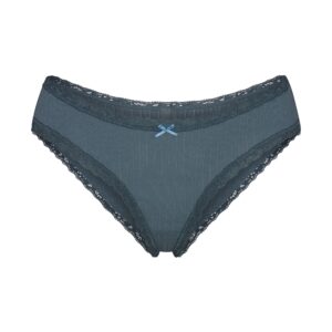 lightweight cotton pointelle lace brief
