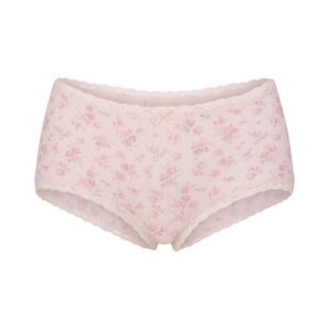 lightweight cotton pointelle lace boy short