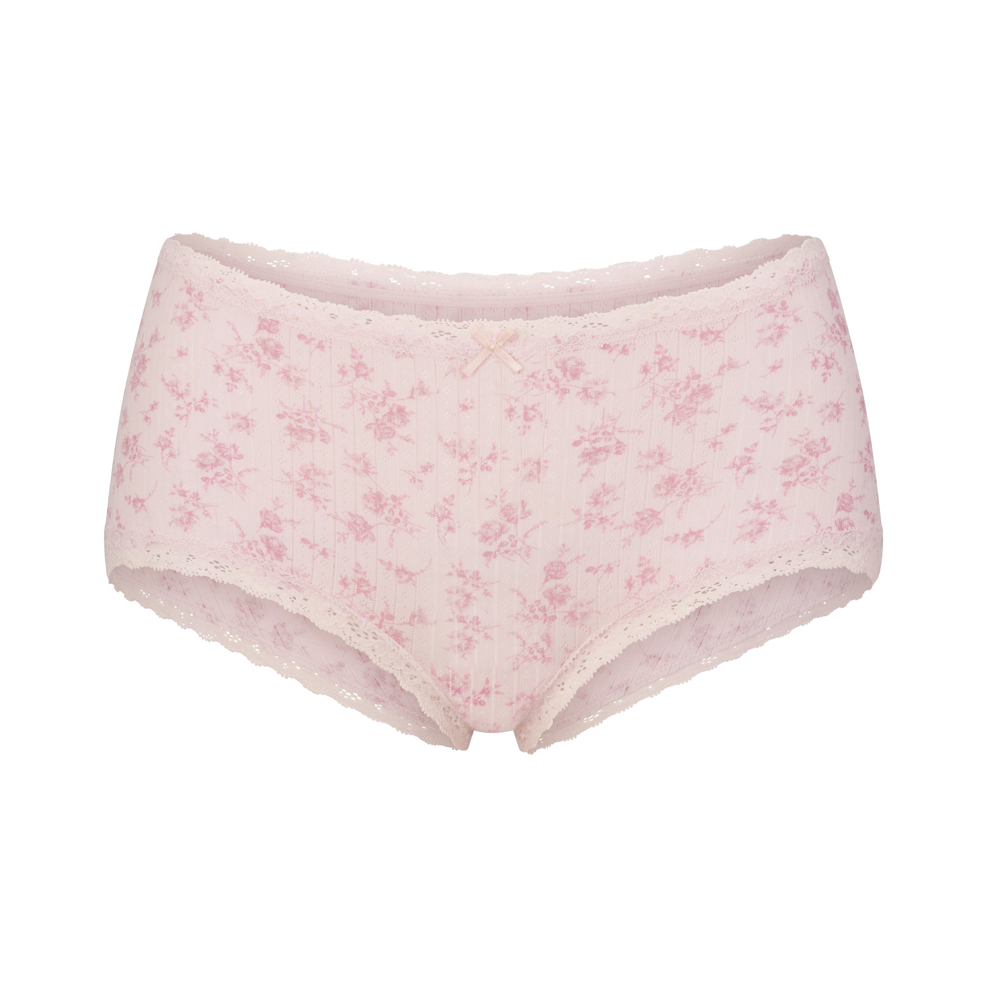 lightweight cotton pointelle lace boy short lightweight cotton pointelle lace boy short