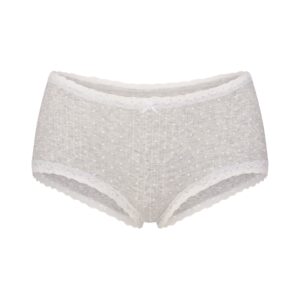 lightweight cotton pointelle lace boy short
