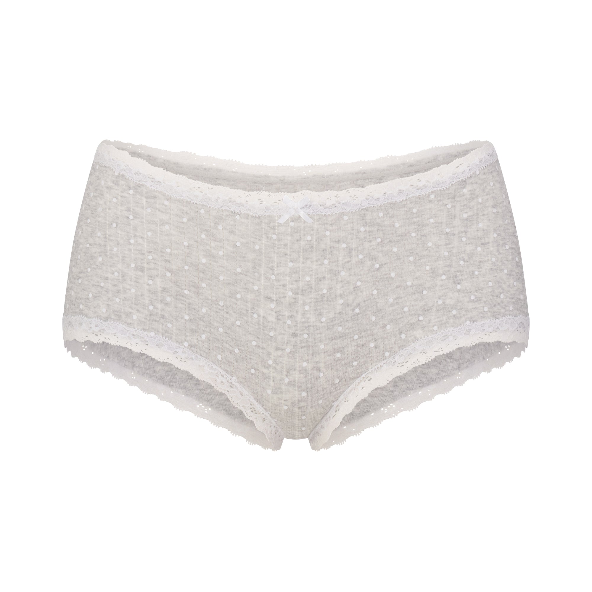 lightweight cotton pointelle lace boy short lightweight cotton pointelle lace boy short
