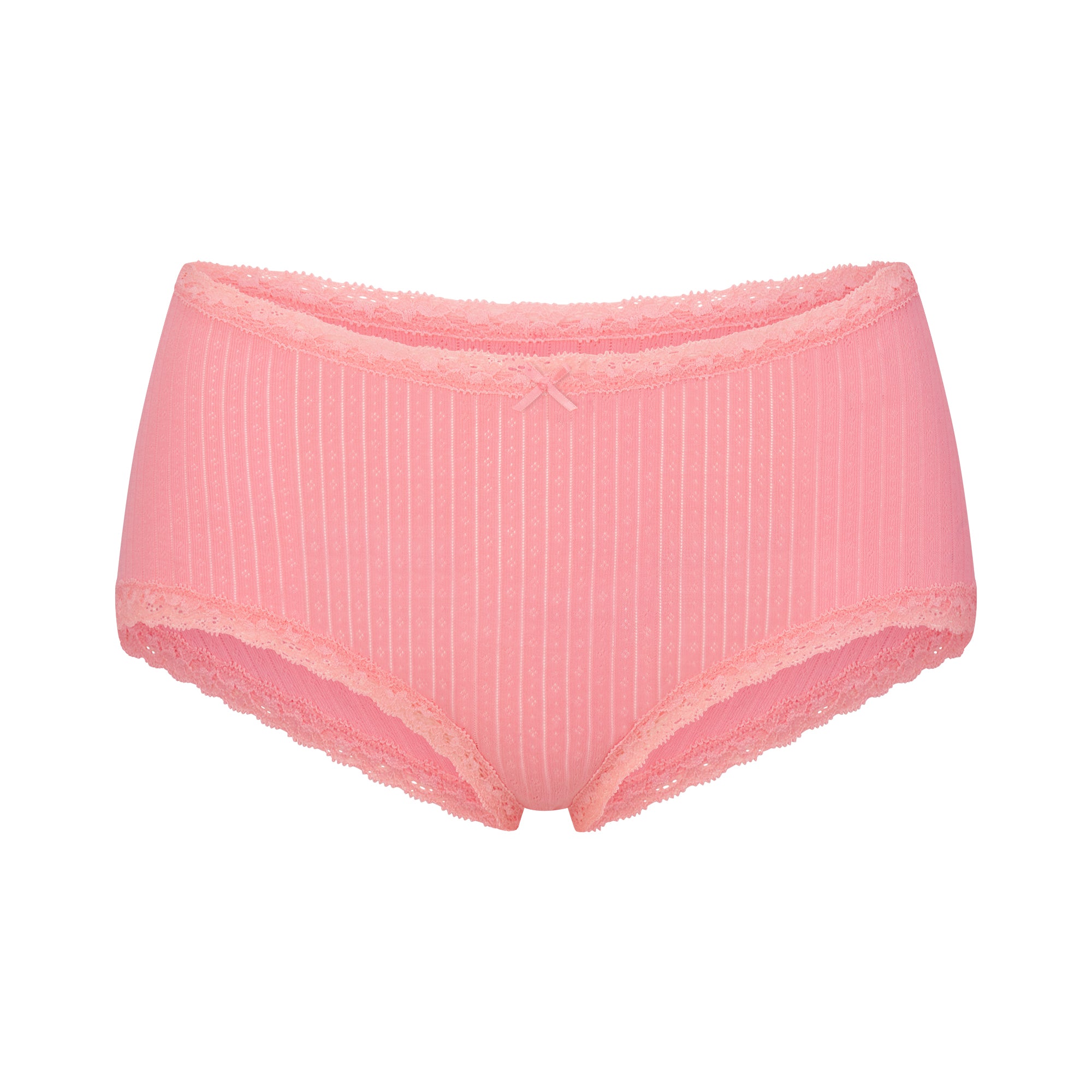 lightweight cotton pointelle lace boy short lightweight cotton pointelle lace boy short