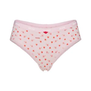 lightweight cotton logo picot hipster